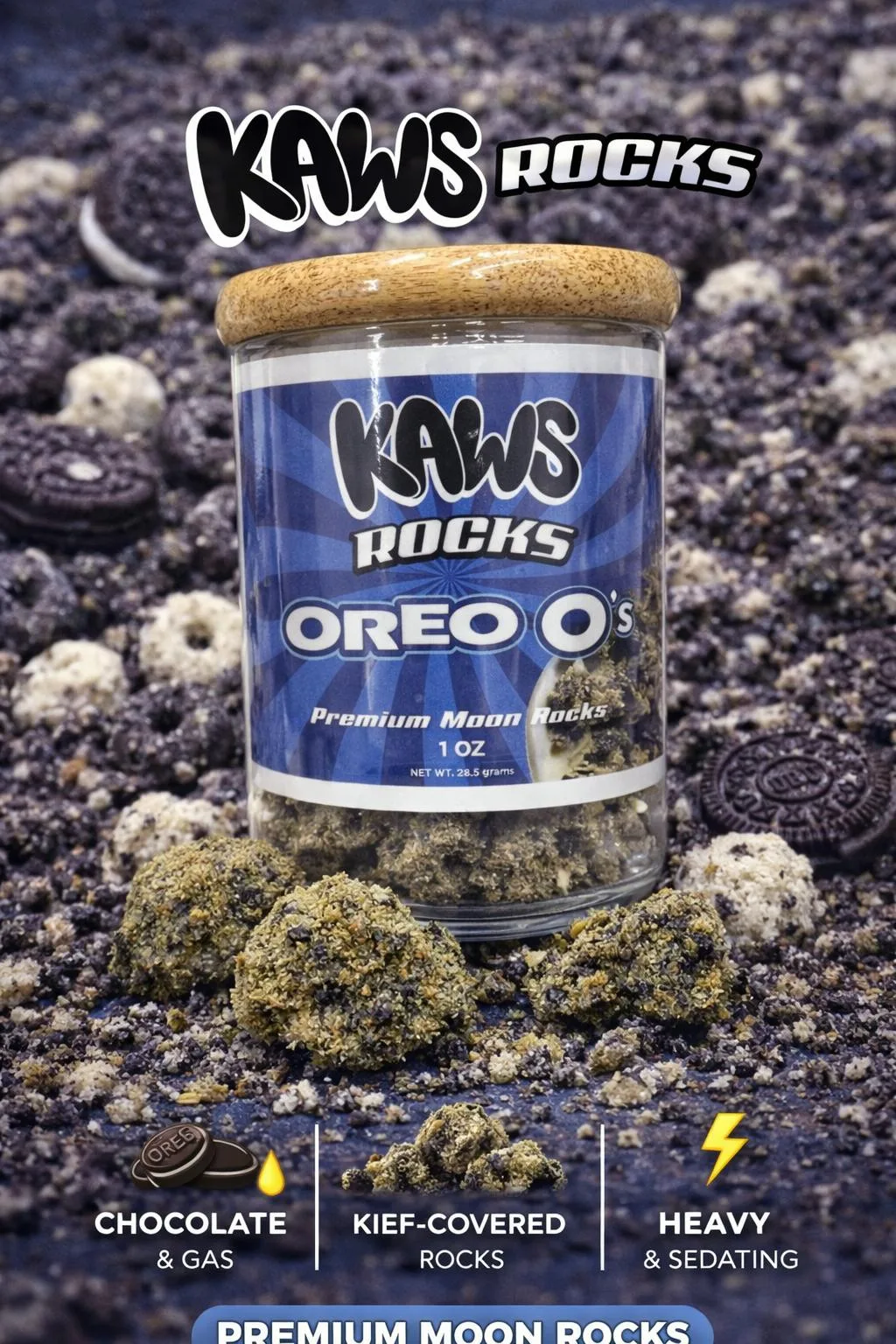 KAWS ROCKS | OREOO'S (1OZ MOONROCKS)