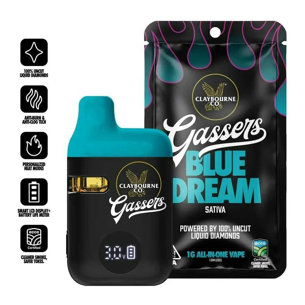Claybourne Co. Gassers AIO Vape - Banana OG