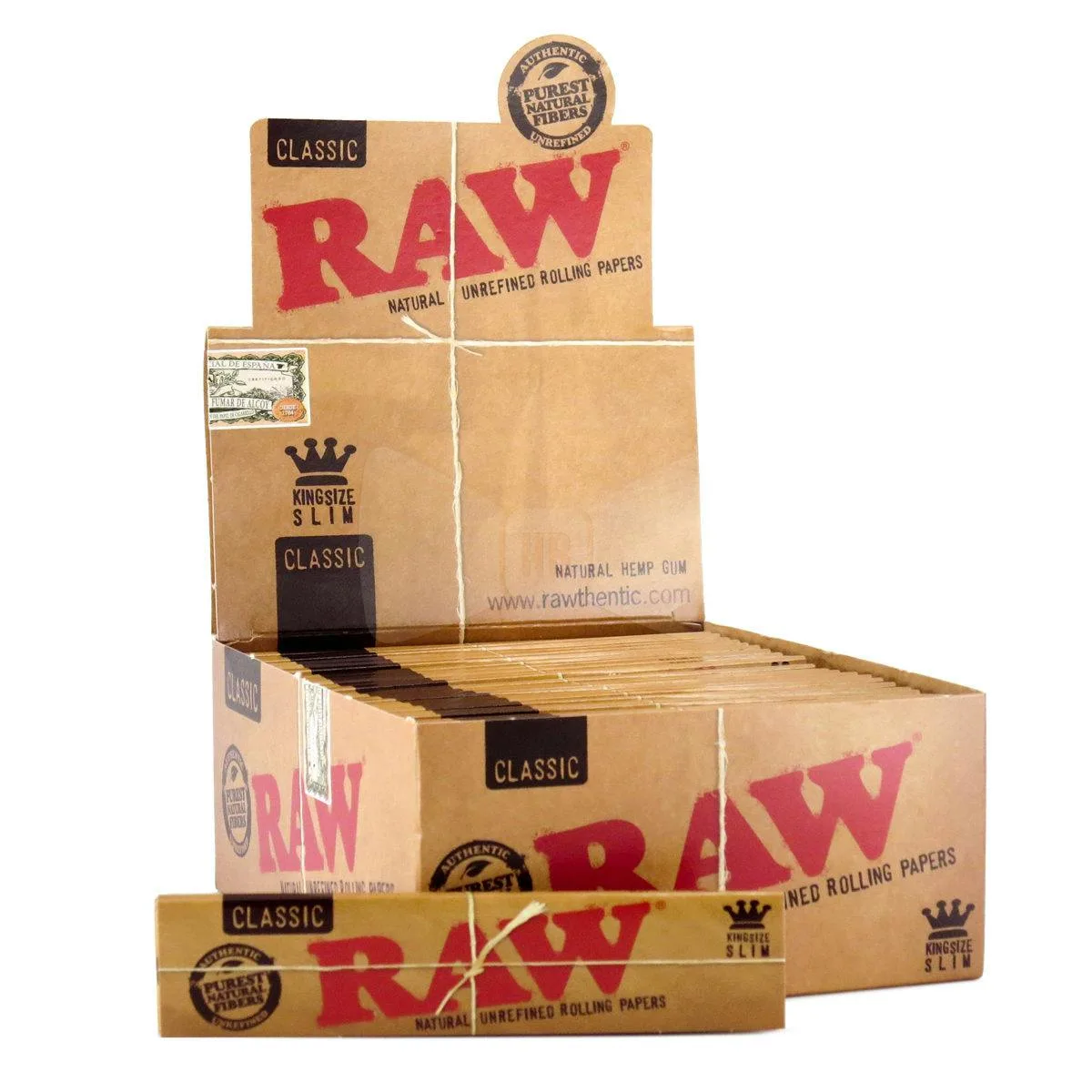 ORGANIC KING SIZE SLIM ROLLING PAPERS 1 1/4"