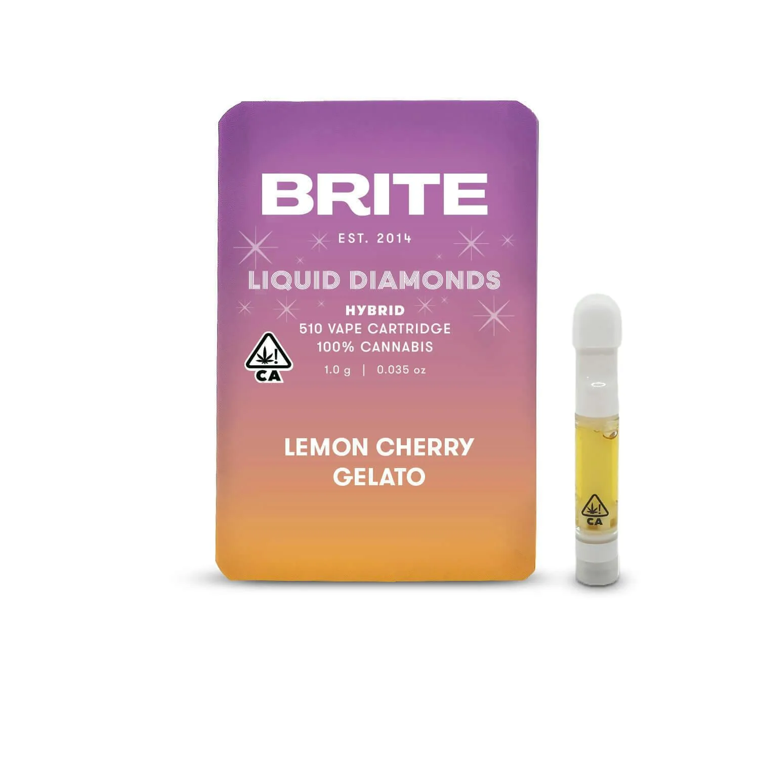 BRITE Liquid Diamonds Cartridge (1g) - Indica - Lemon Cherry Gelato