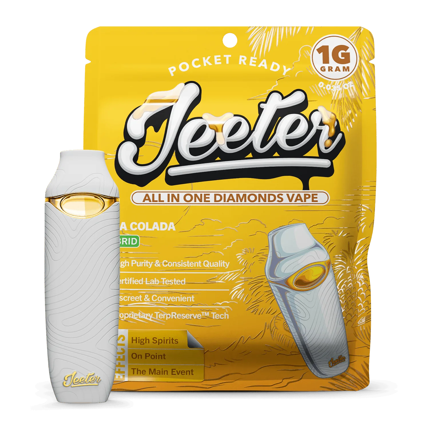 Jeeter | Pina Colada | Diamonds Disposable | 1g
