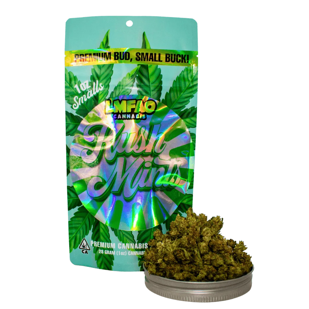 LMFAO- 28g Smalls- Kush Mints- Hybrid