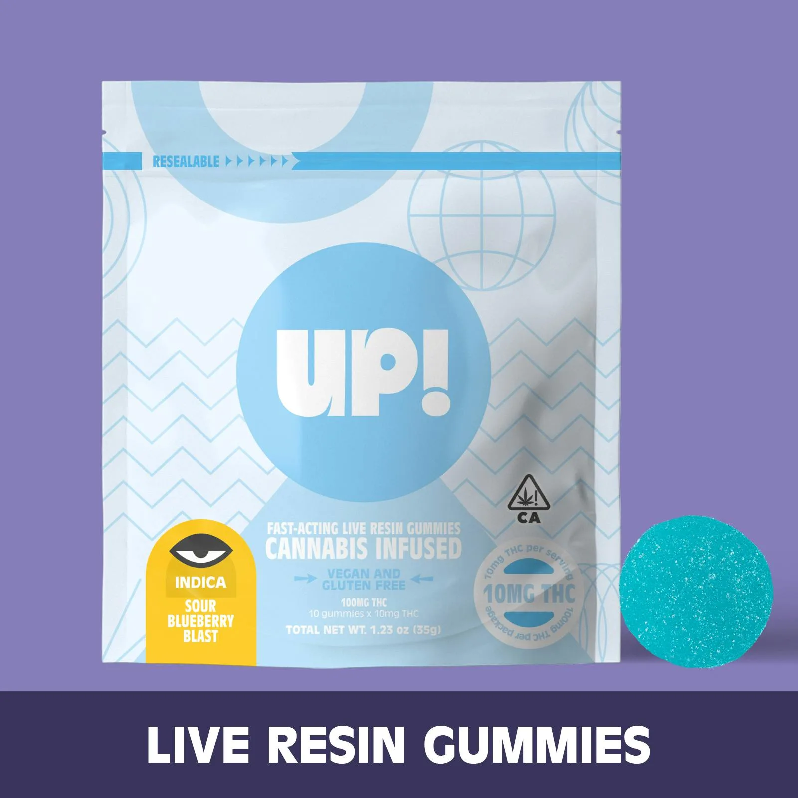UP!: Deep Sleep 3:2:1 (CBN:THC:CBD) Gummies 100mg/10-Piece (I)