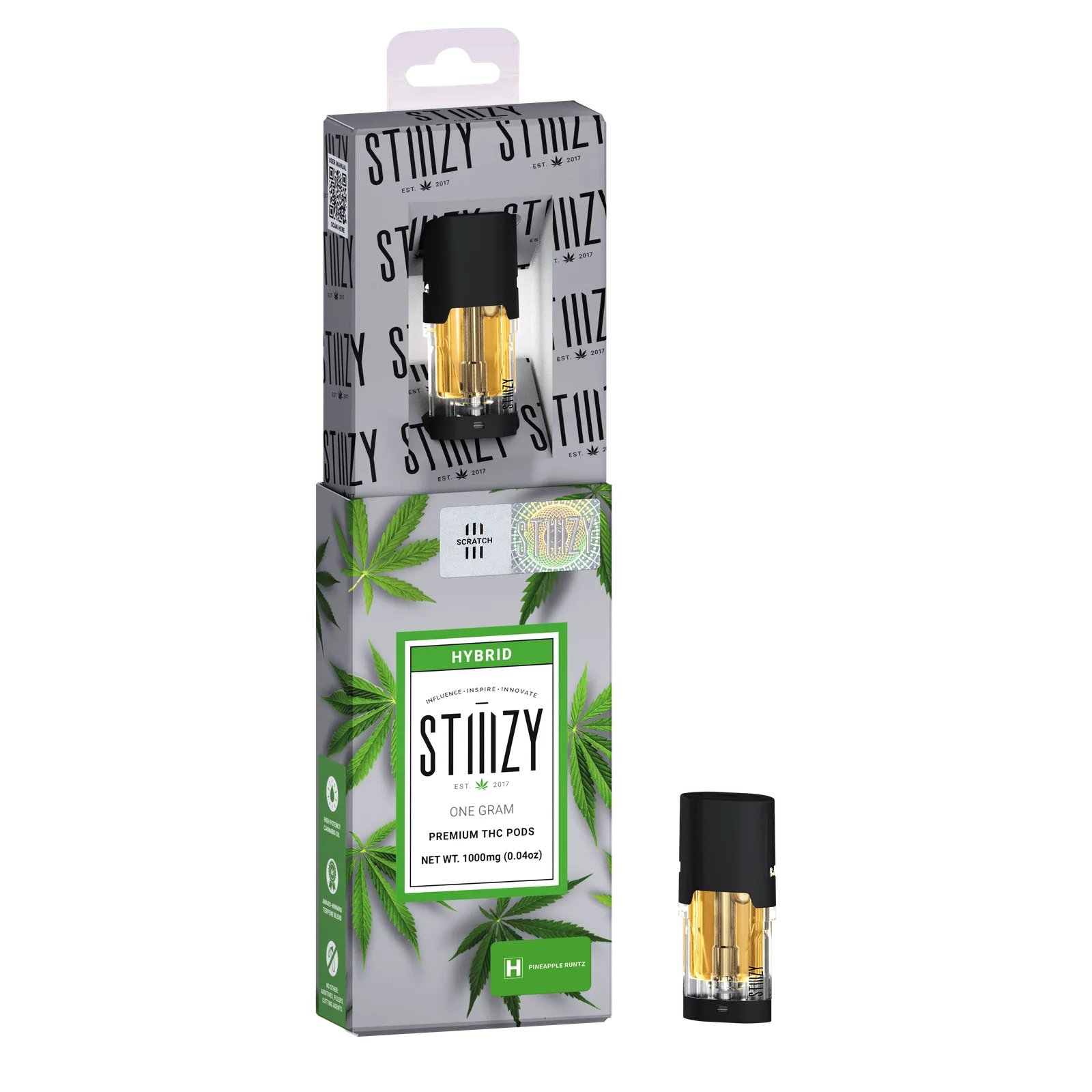Vape Cartridge - PINEAPPLE RUNTZ 1G Original THC Pod - STIIIZY