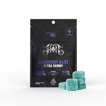 Blueberry Blitz | Sativa - Ultra Pure Gummies - 100mg THC