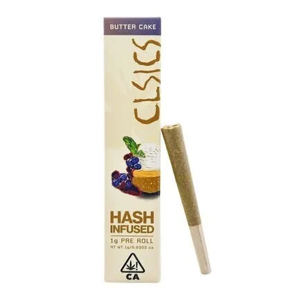 CLSICS Hash Infused Pre-roll Butter Cake 1g