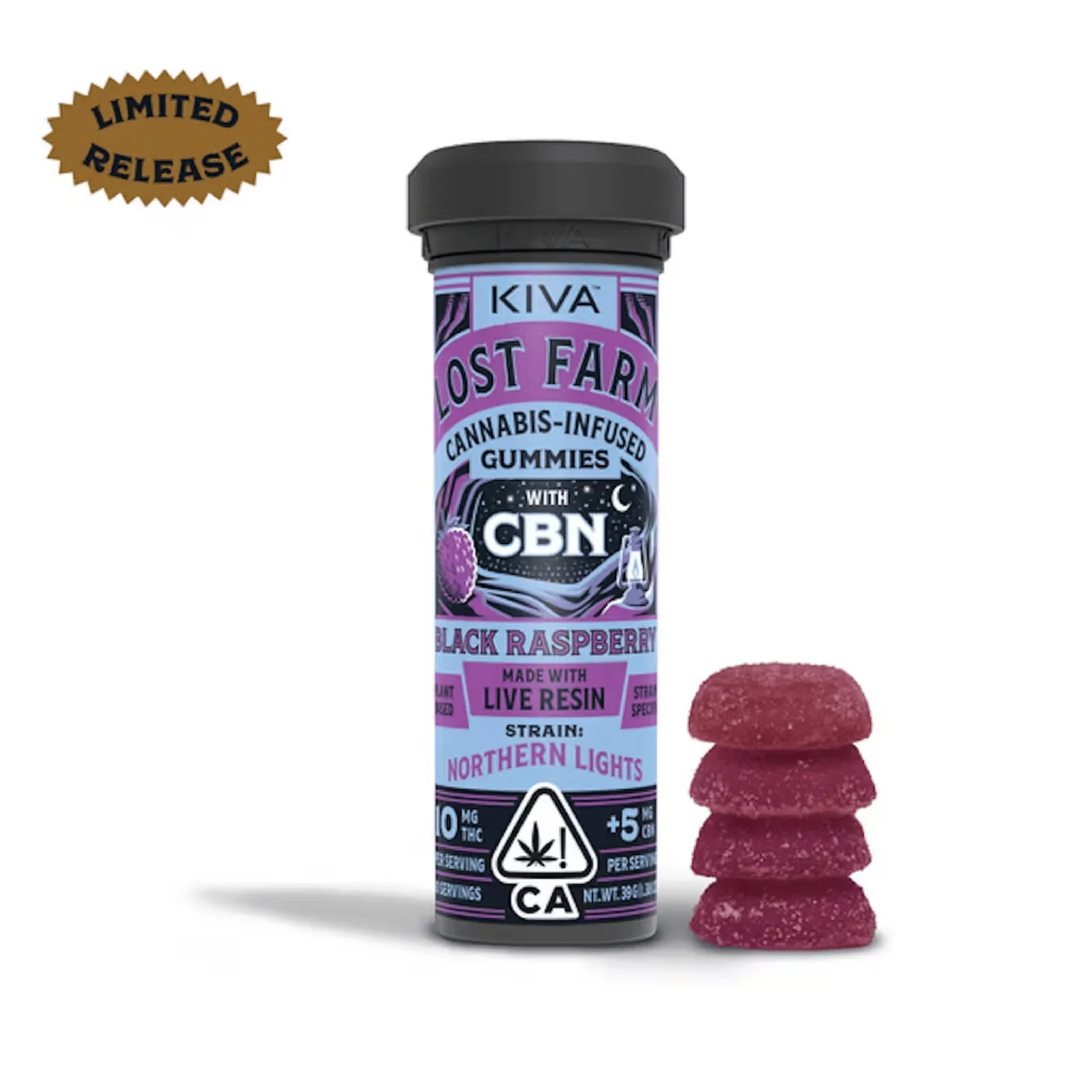 Lost Farm "Black Raspberry x Northern Lights" CBN Gummies