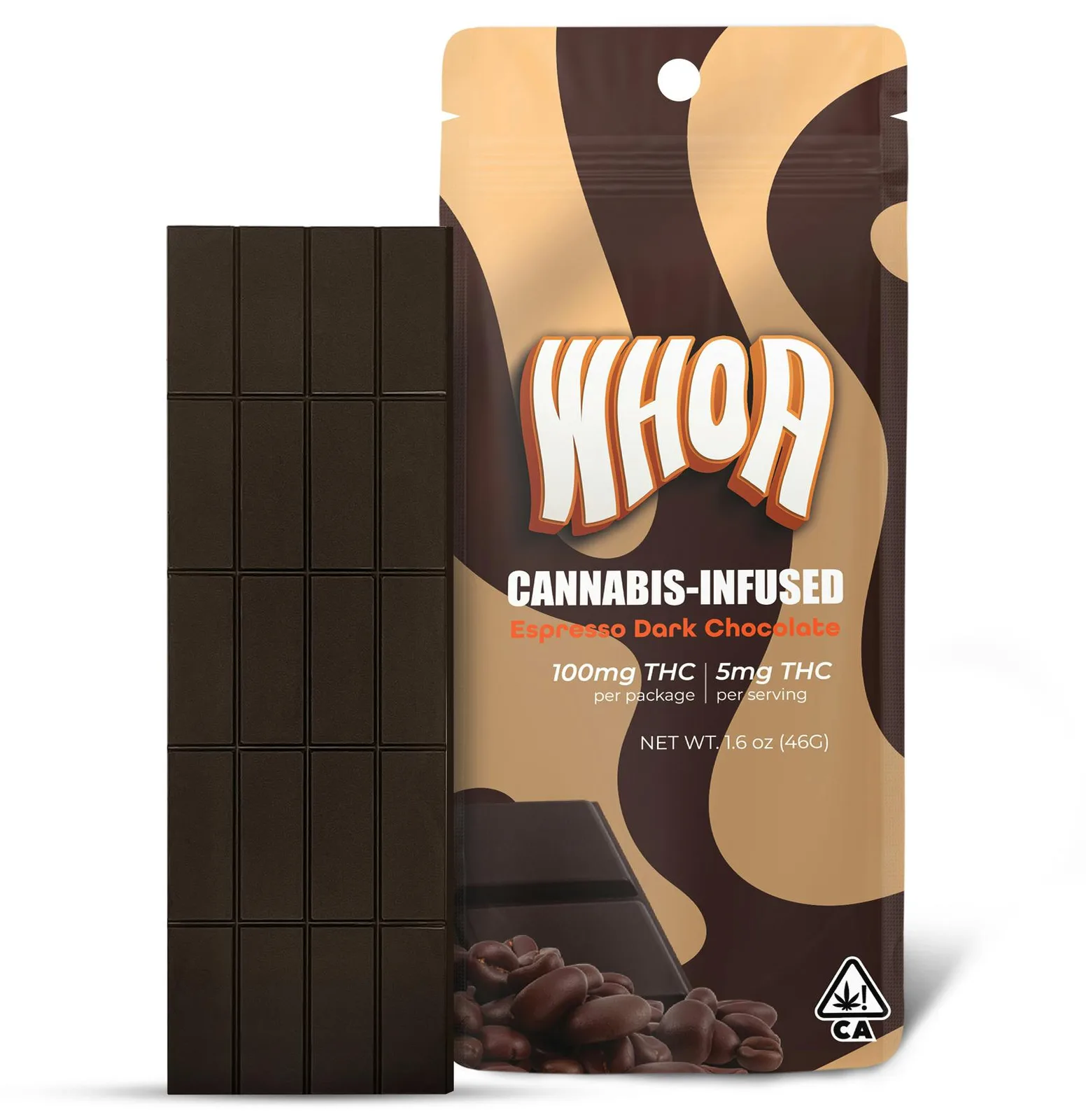 WHOA Dark Chocolate Espresso Bar (100mg)