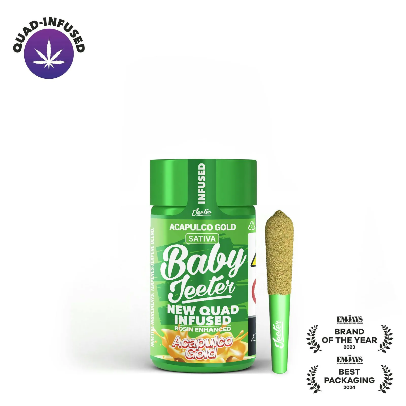 Jeeter | Acapulco Gold | Quad-Infused Minis | 0.5g each | 5pk