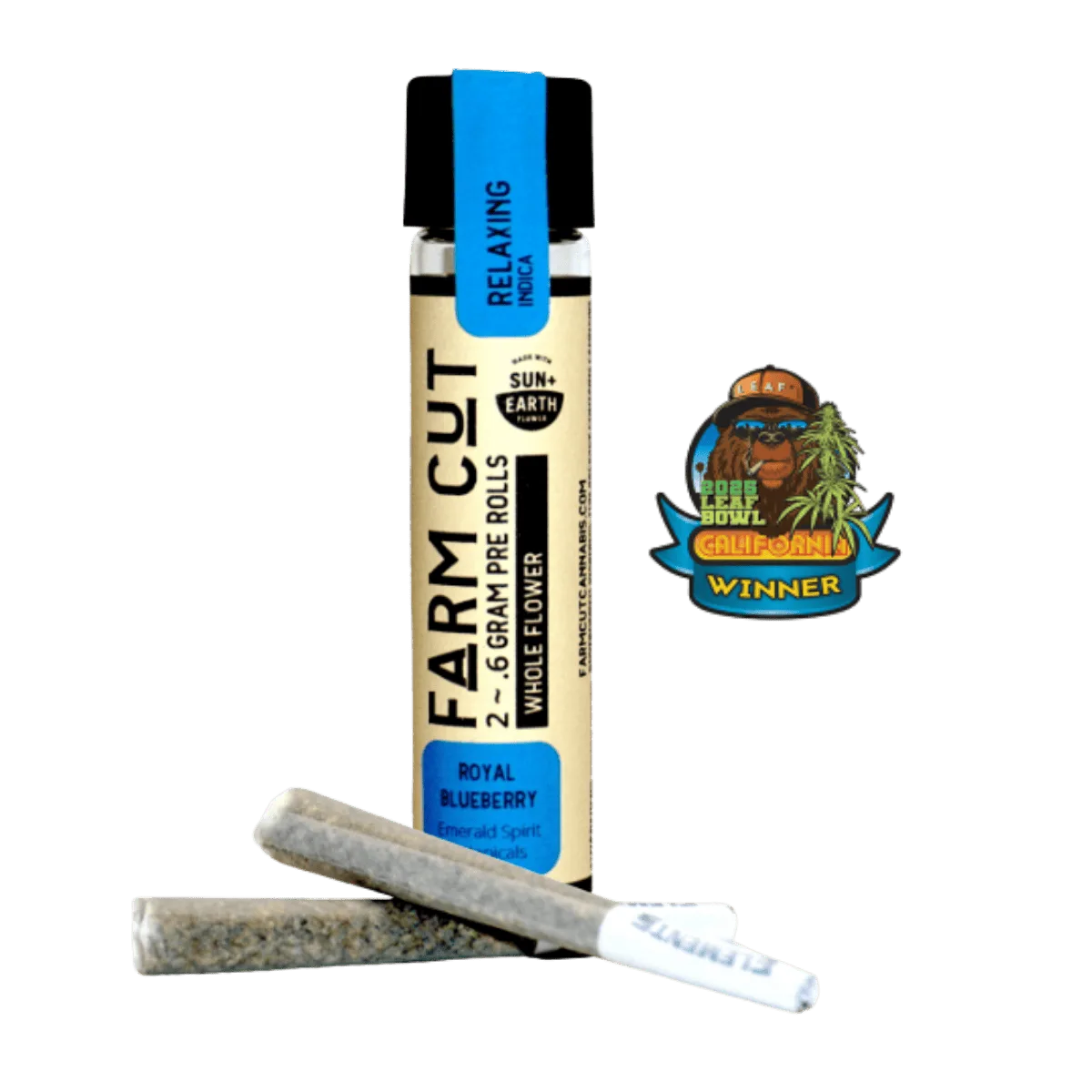 Royal Blueberry (I) | .6g 2pk Prerolls | Farm Cut x Emerald Spirit Botanicals