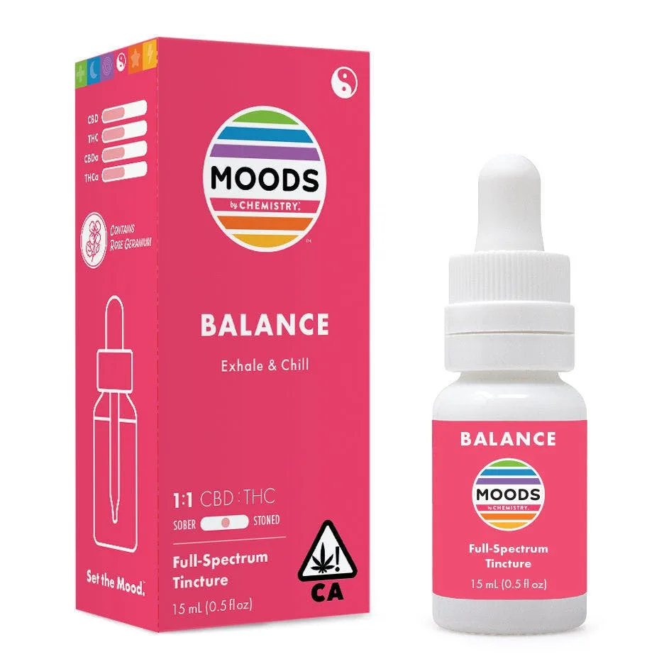 Moods | Tincture | .5oz | CBD:THC | Balance