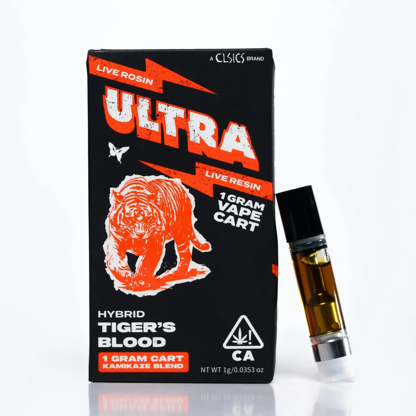 Tiger's Blood - Live Rosin/Live Resin Vape Cartridge 1g