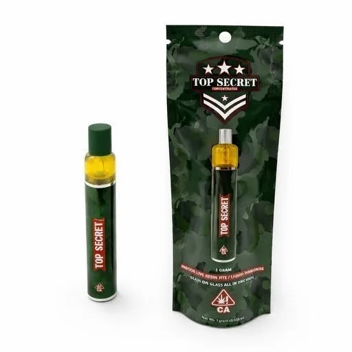 Top Secret | Super Green Crack | Indoor Live Resin Liquid Diamonds All-In-One | Sativa | 1g
