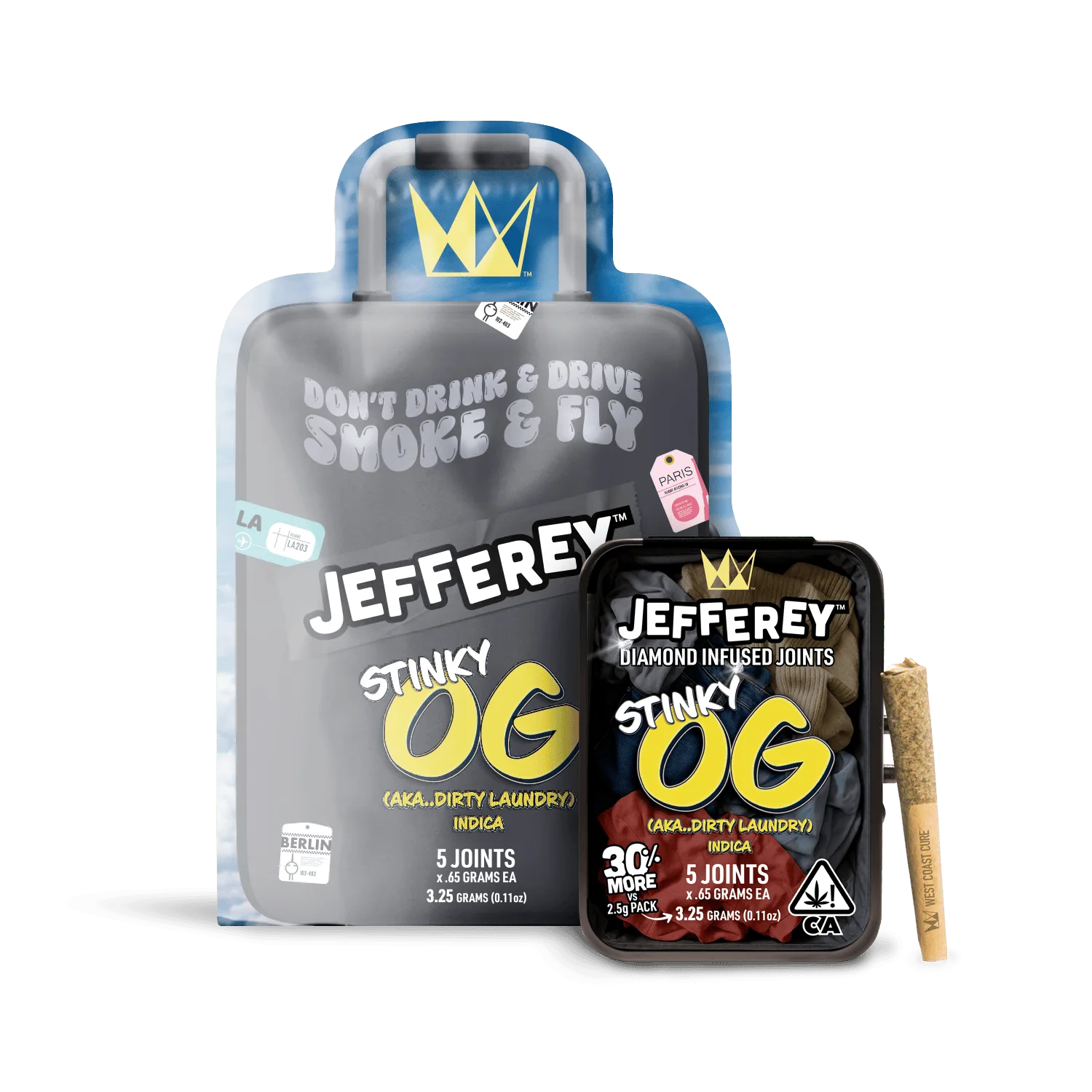 Smoke & Fly Stinky OG - 0.65G Jefferey 5 Pack Infused
