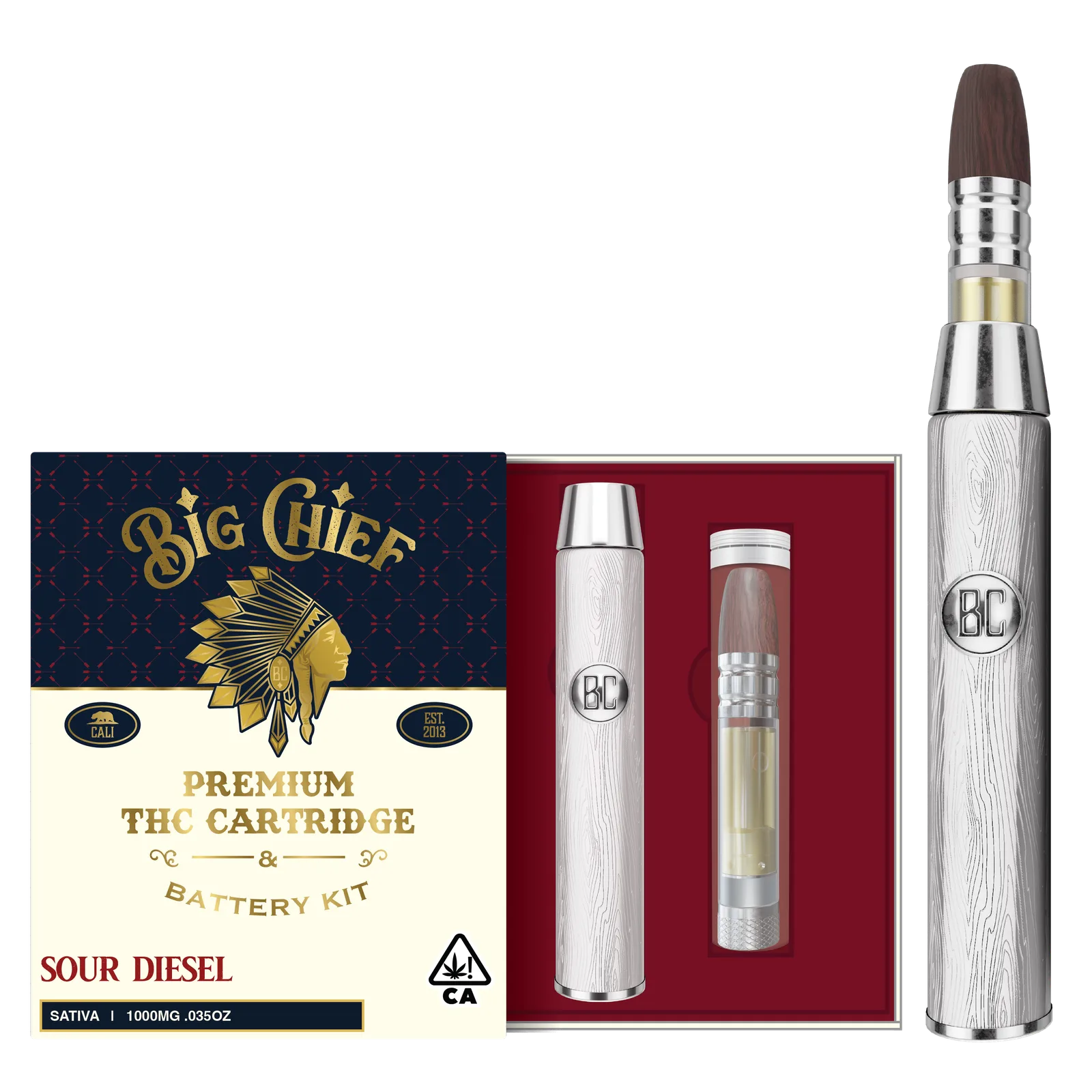 SOUR DIESEL - 1G THC Cartridge & Battery Kit All-In-One