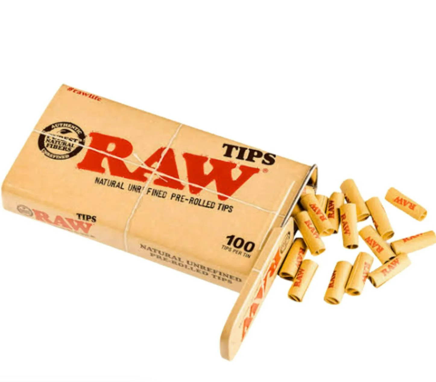 RAW Tips Pre-Rolled Tips in Tin Case - 100pc