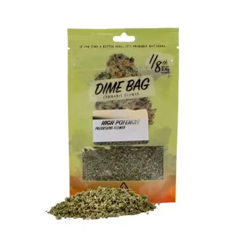 Dime Bag - Flower Pre-Ground Purple Rhino - 3.5 g