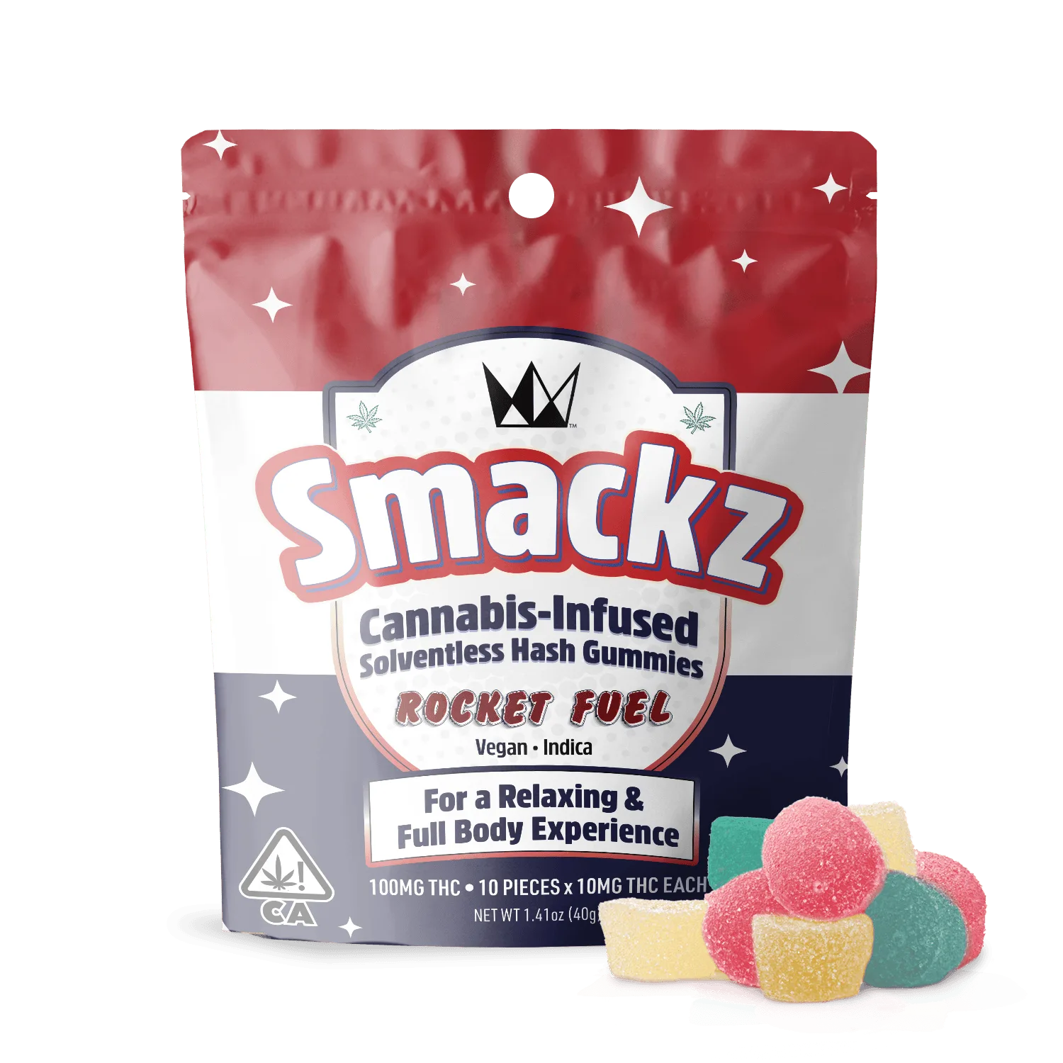 West Coast Cure - Rocket Fuel - Hash Gummies - 100mg - 40 g