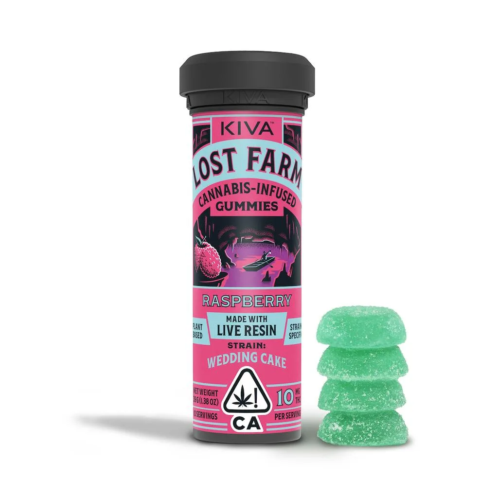 LOST FARMS - GUMMIES - RASPBERRY 100MG