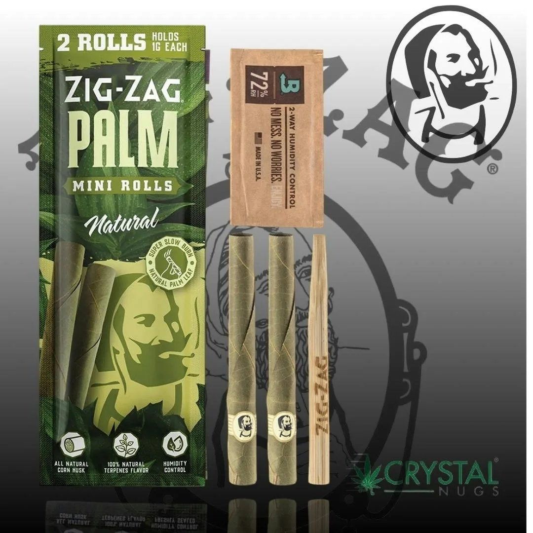 Zig-Zag Mini Palm Rolls 2pk - Natural