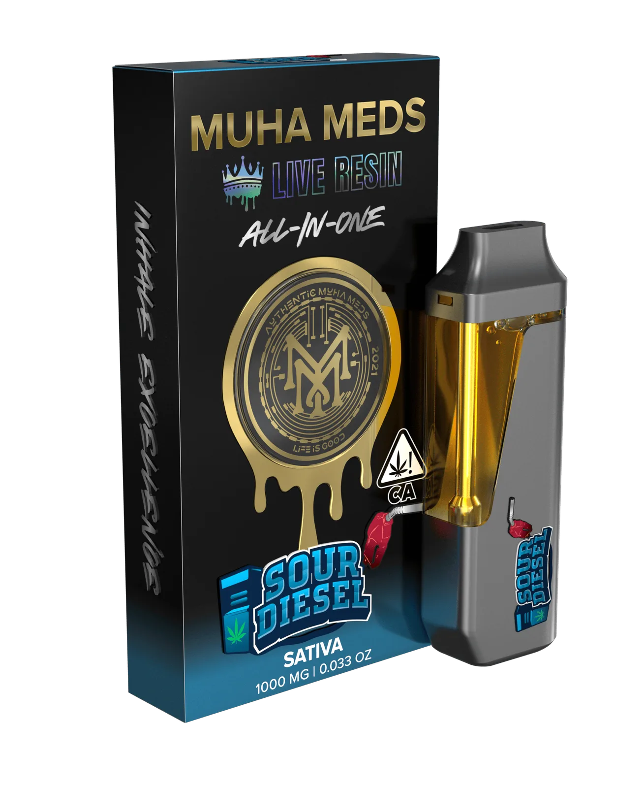 Muha Meds | Sour Diesel | Live Resin Disposable | 1g