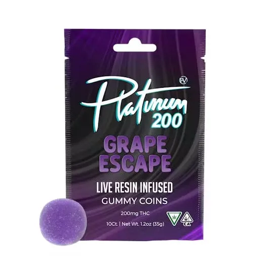 Grape Escape Live resin gummies - 100 mg