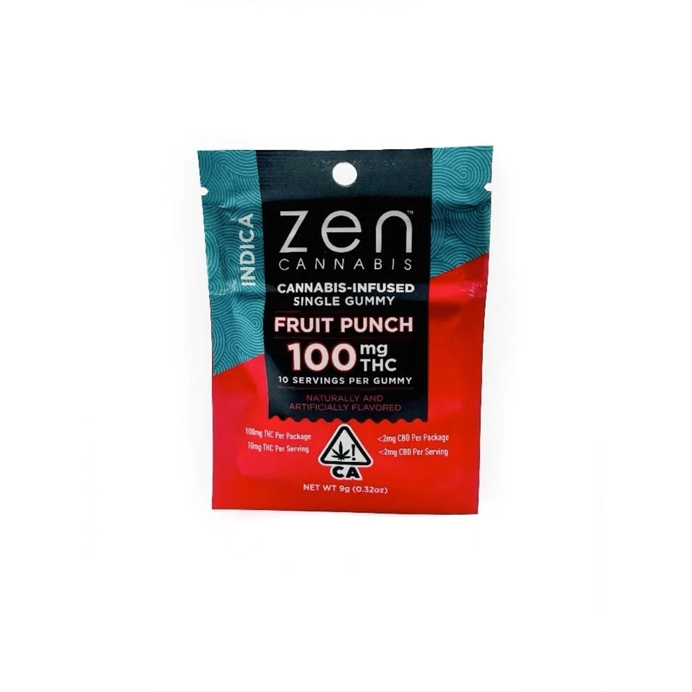 Zen - Edible - Indica Fruit Punch - 100MG