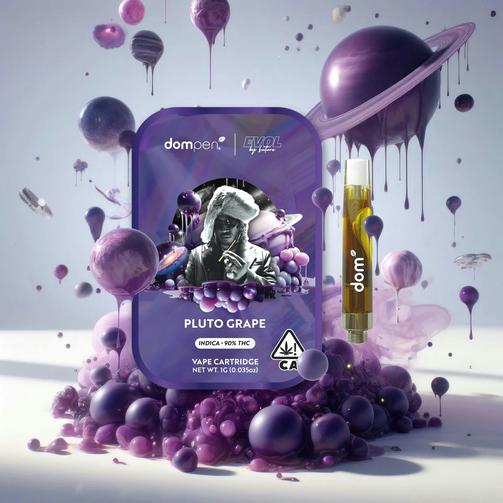 Dompen- Evol by Future Pluto Grape Cartridge 1g (I)
