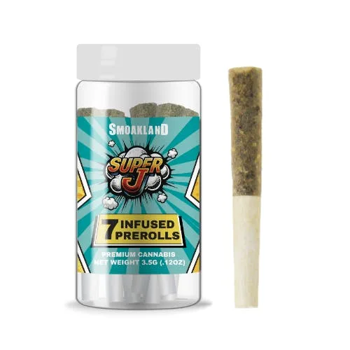 Super J 7pk - Gelato 33 (H) Infused Pre-rolls - 3.5g (.5g)