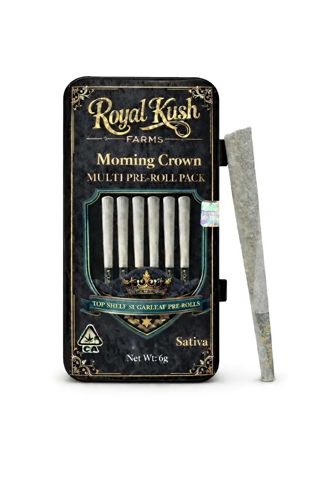 Morning Crown | Top Shelf Indoor Sugarleaf Pre-roll Pack 6g