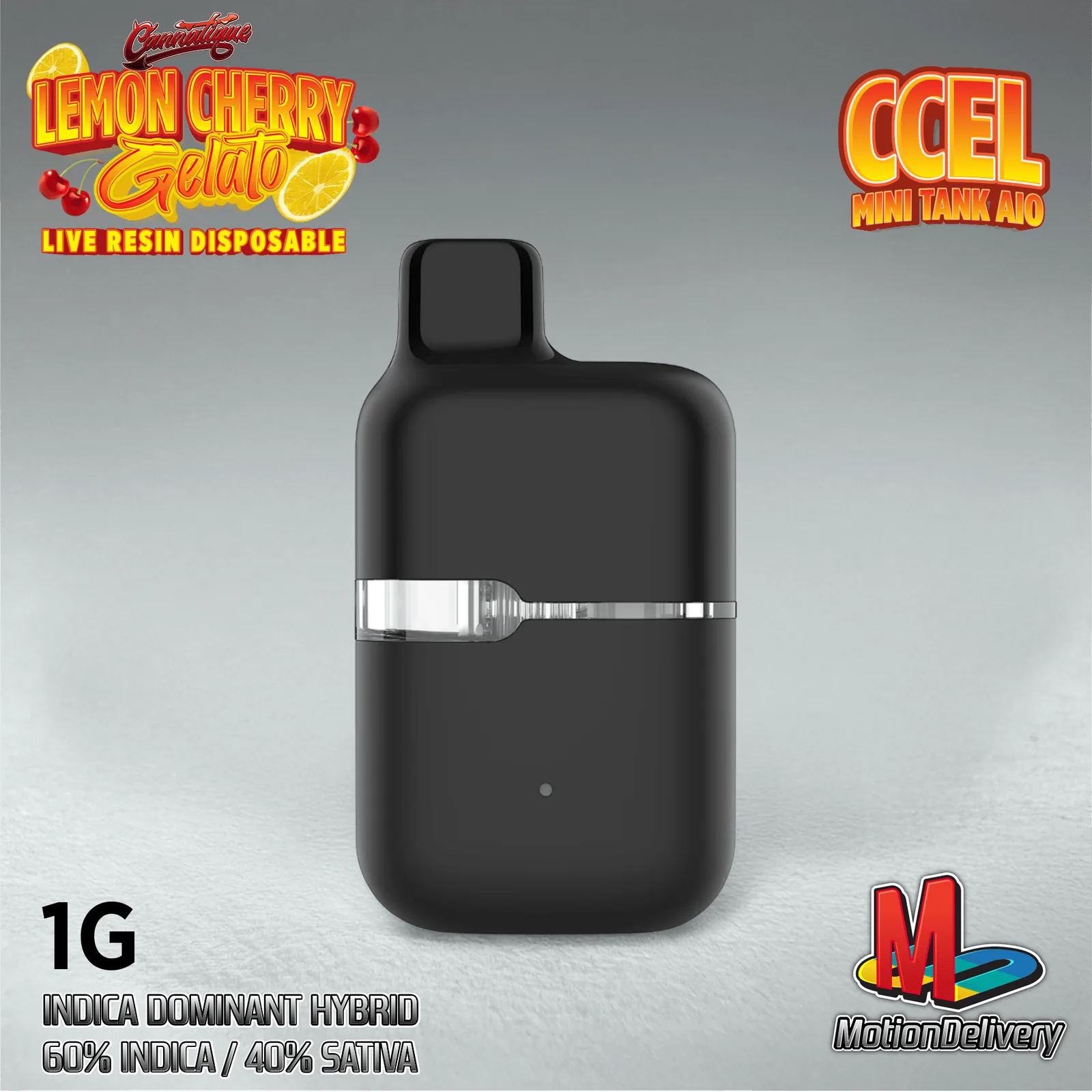 1G Lemon Cherry Gelato Live Resin Disposable I-Crusher Vape Cart