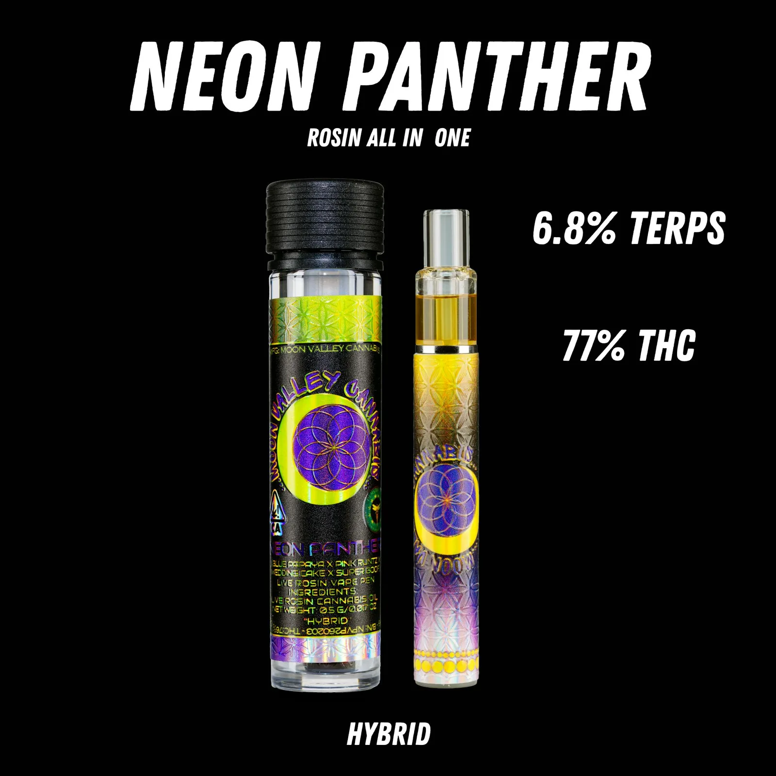 NEON PANTHER .5G ROSIN AIO