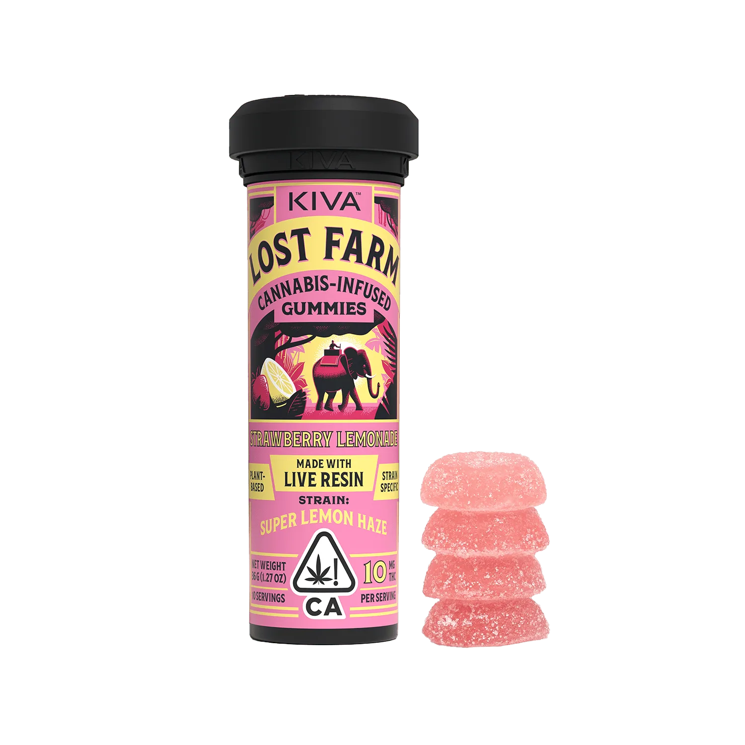 Lost Farm - Strawberry Lemonade Super Lemon Haze Live Resin Gummies 100mg (SH)
