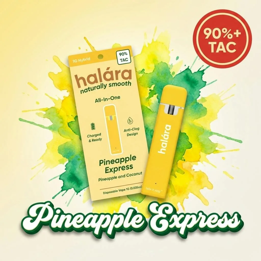 Halara | Pineapple Express | High THC Disposable | 1g