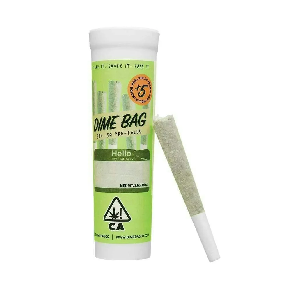 Dime Bag | Gassy Taffy | Joints | 5pk 2.5g