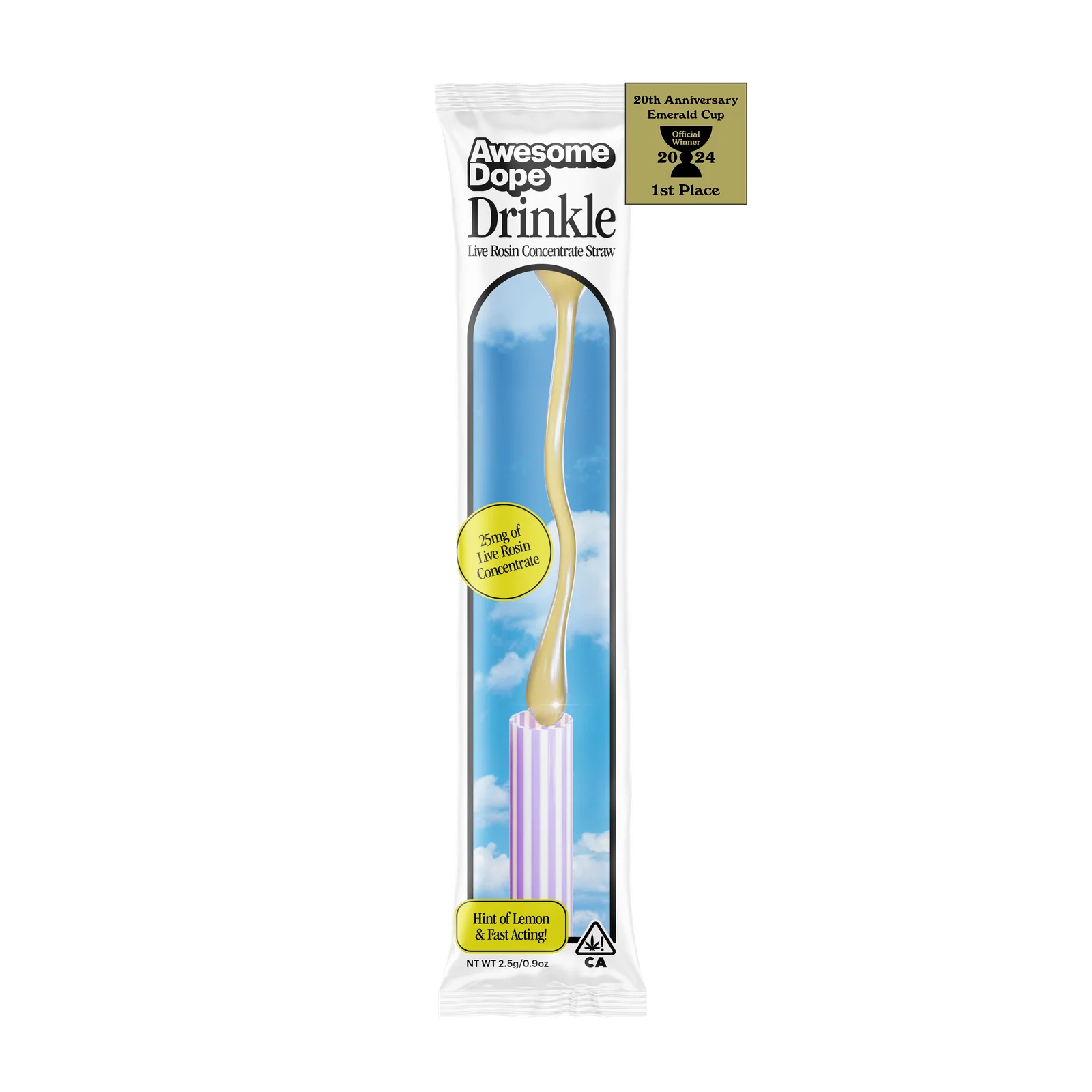 DRINKLE - SATIVA - LR CONCENTRATE STRAW - 25MG - AWESOME DOPE
