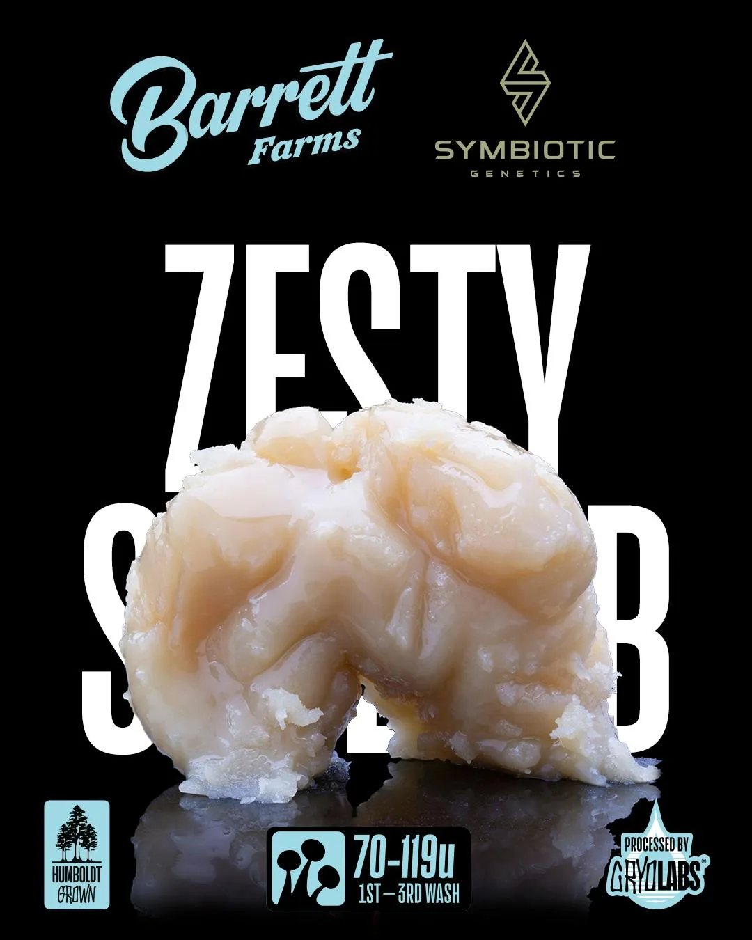 BARRETT FARMS | ZESTY SHERB 1G LIVE ROSIN