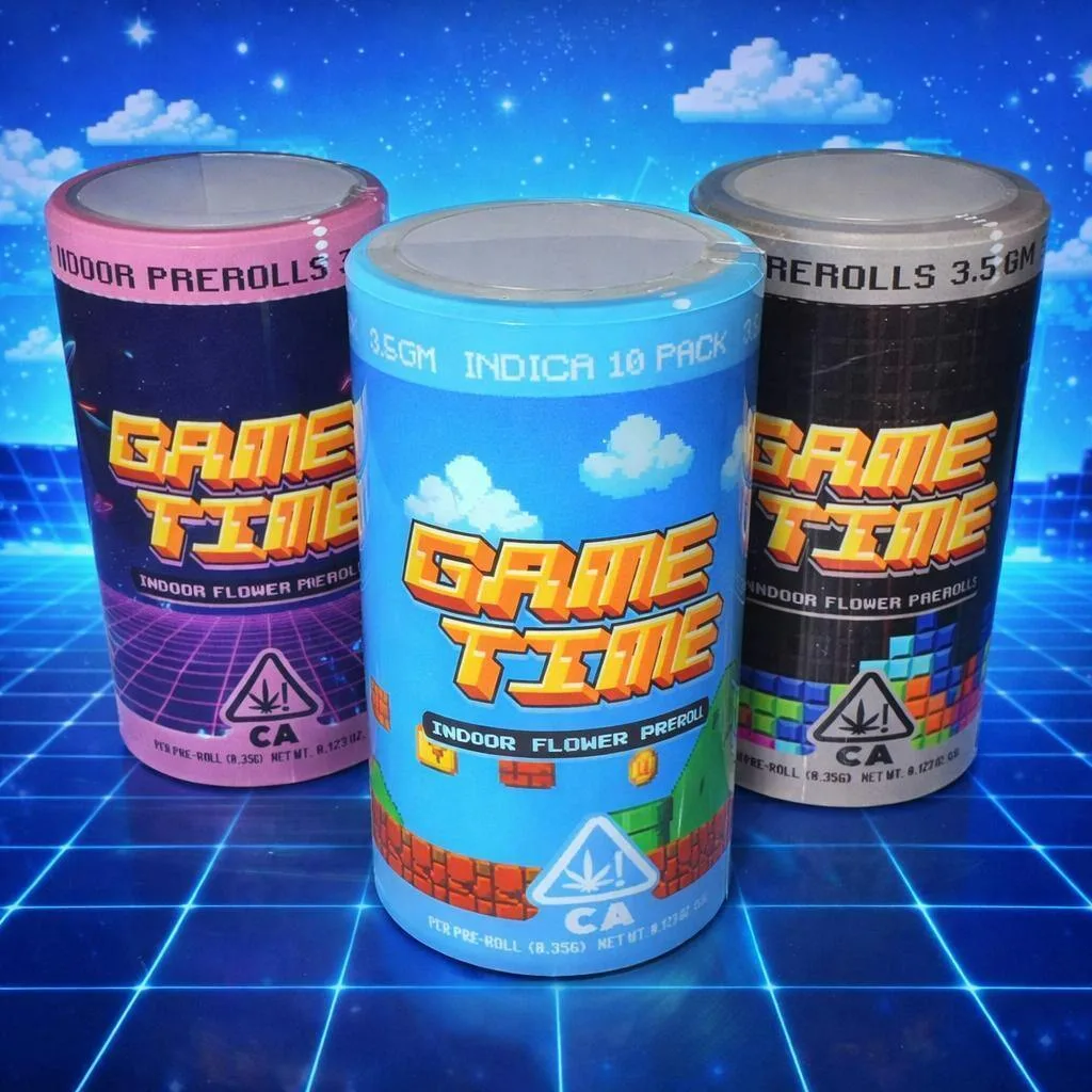 10 Pack INDICA Mini Prerolls ( 3.5G ) - GAMETIME