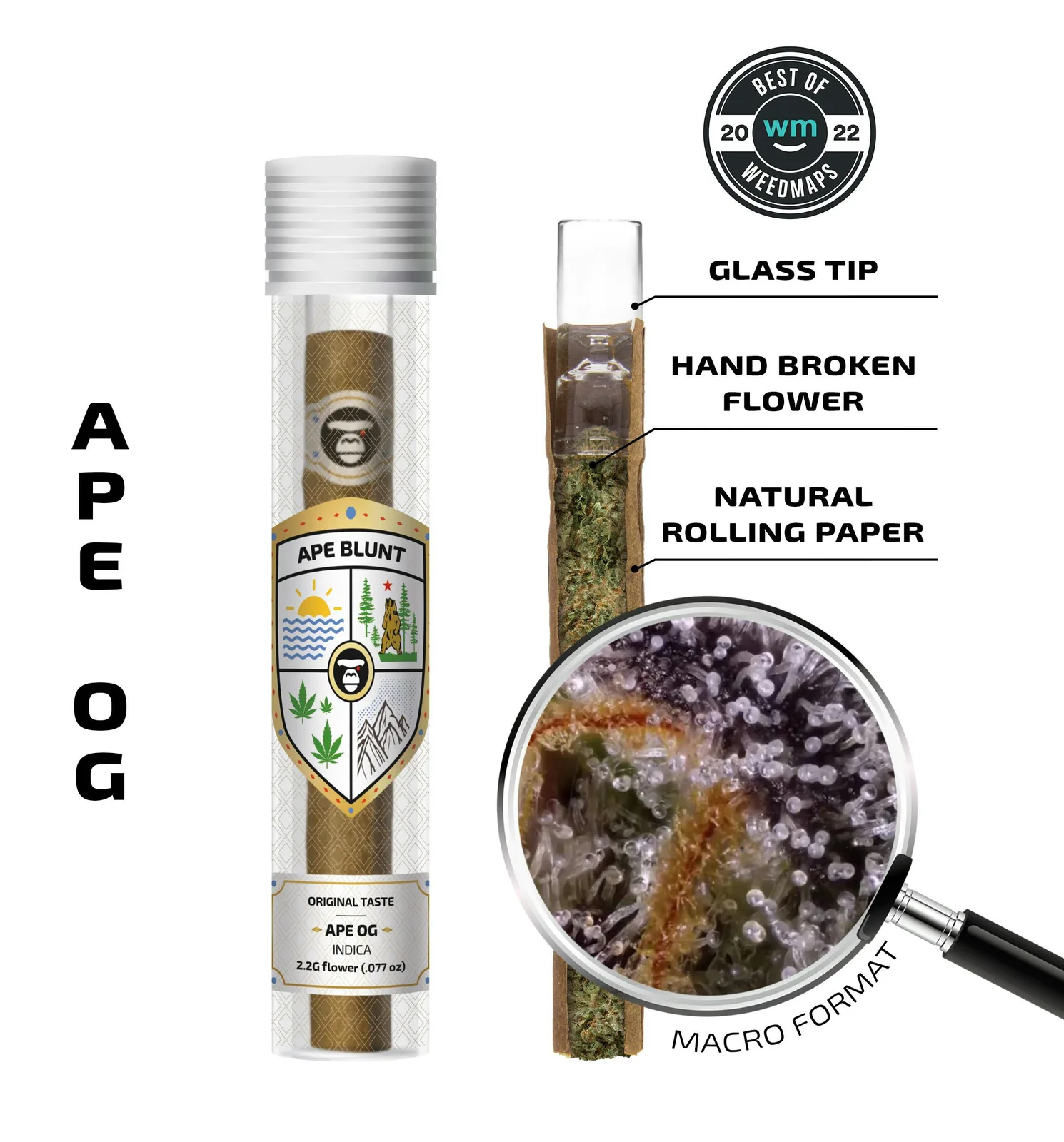Ape OG [Indica] — Blunt (2.2g)
