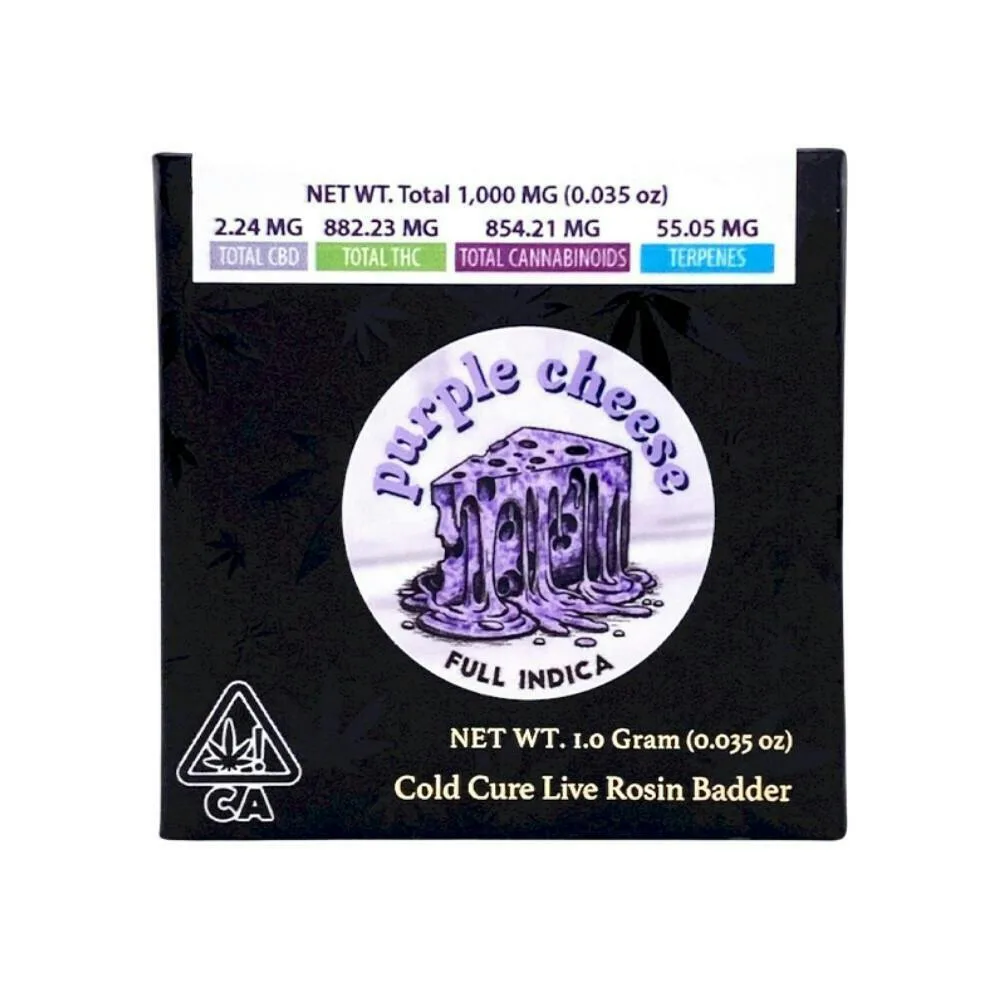 Team Elite Genetics | Purple Cheese | Live Rosin Badder | 1g