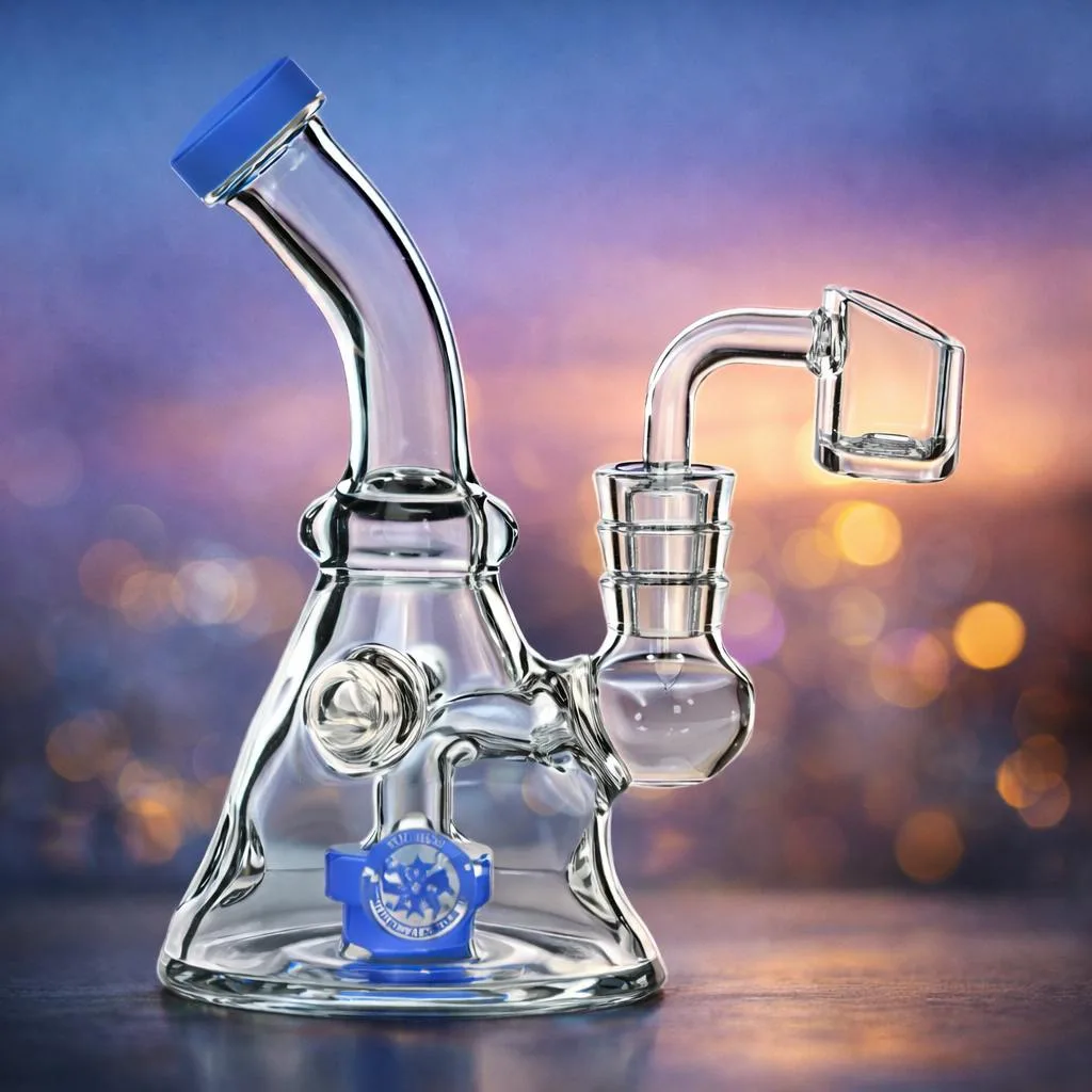 Glass Tree Dab Rig (6680) 6.0" Blue