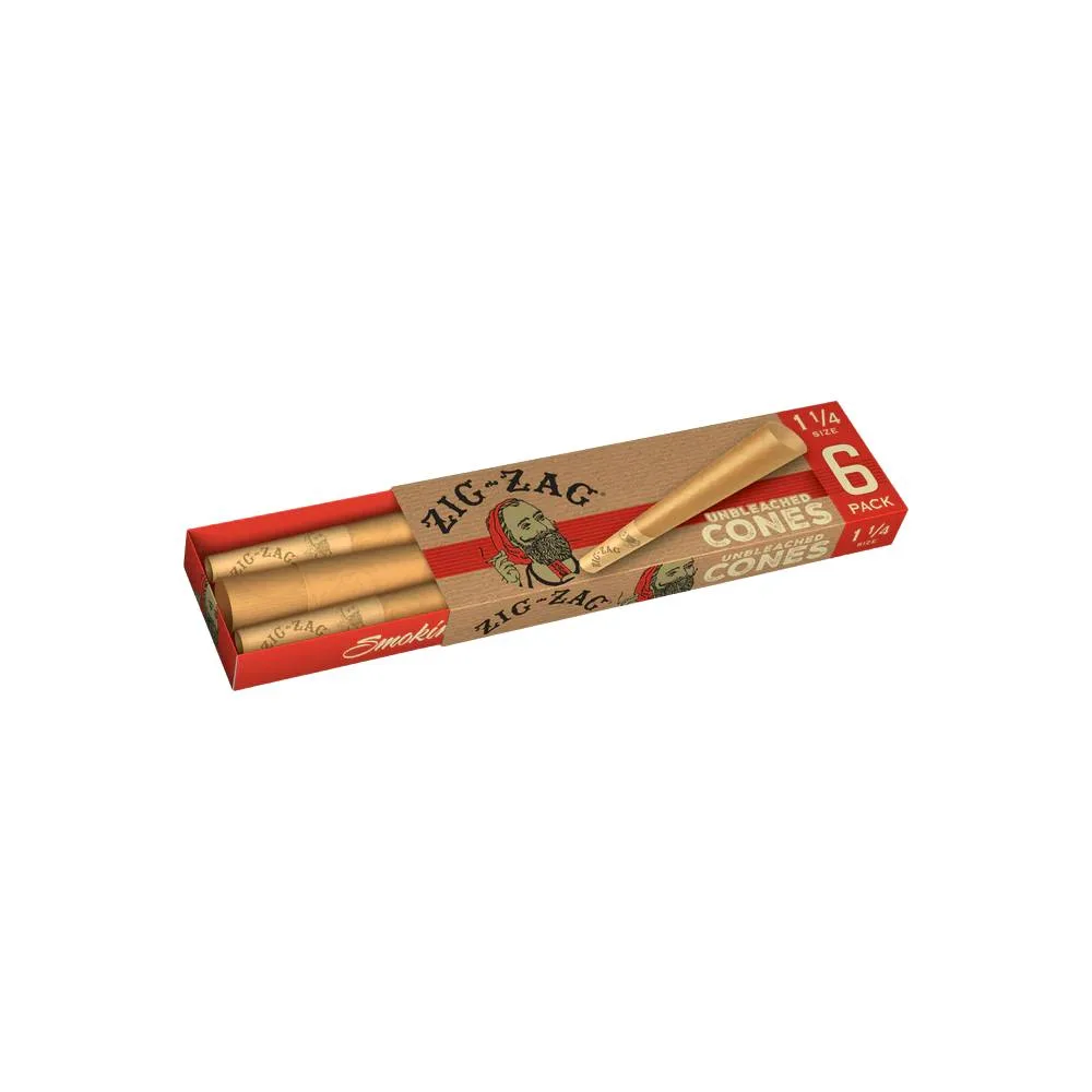 Unbleached 1¼ 6-Pack Cones