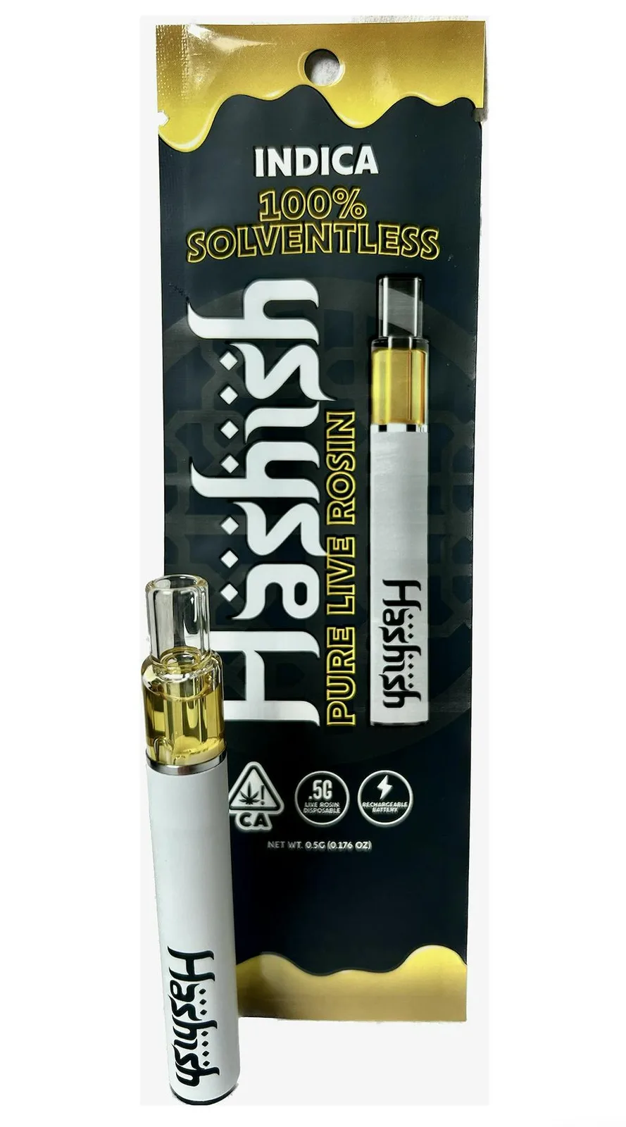 HASHISH: Double Rainbow 0.5g Live Rosin AIO (H)