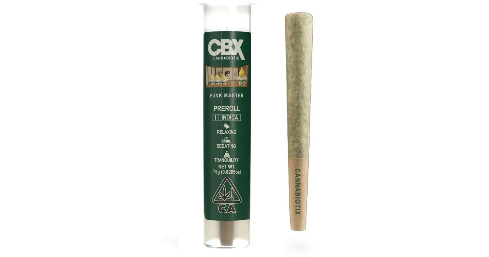 Cannabiotix | Funk Master | Single Premium Indoor Pre-roll | 0.75g