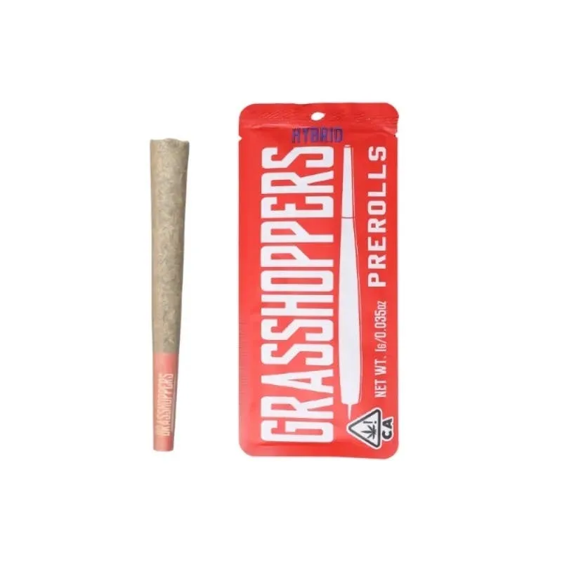 Grasshoppers Non-Infused 1g Preroll - Hybrid