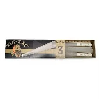 Zig Zag Unbleached King Size ed Cones Each