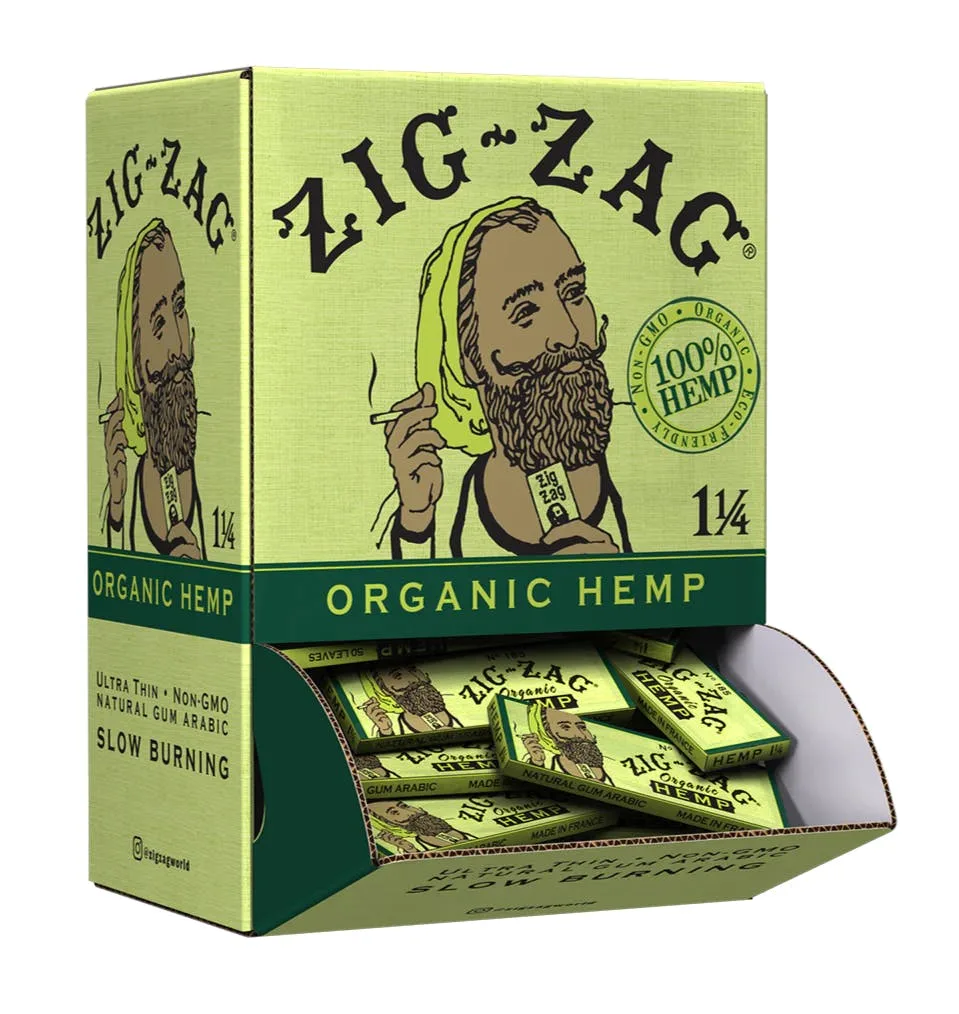 Zig Zag Rolling Papers -Organic Hemp (1 1/4)