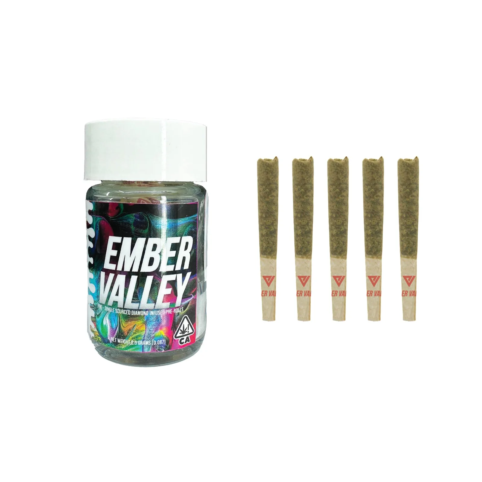 Peach Cobbler Infused Pre-Rolls 5-pack - 2.5g