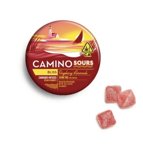100mg Sour 'Bliss' Raspberry lemonade Gummies