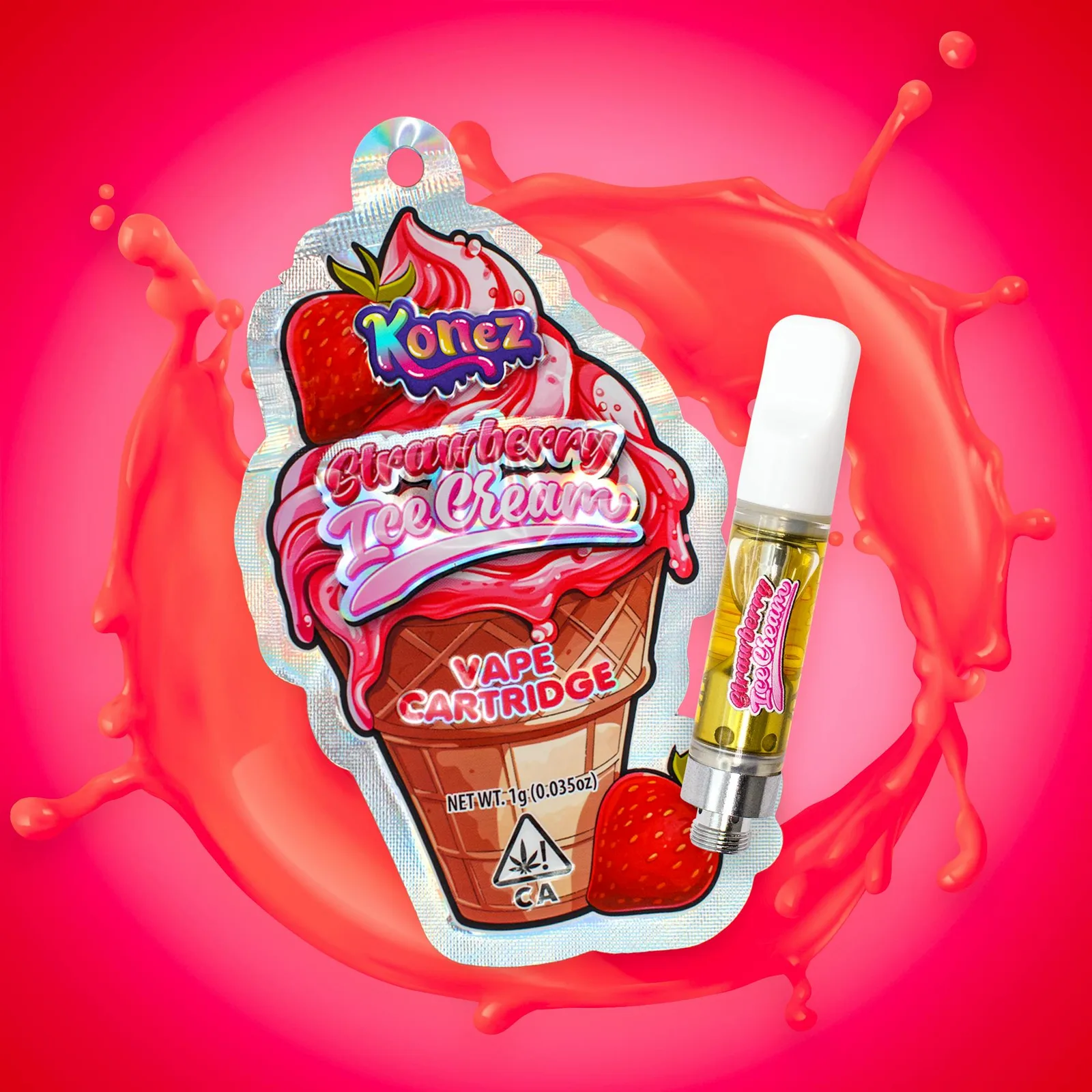 Strawberry Ice Cream - Cartridge 1g